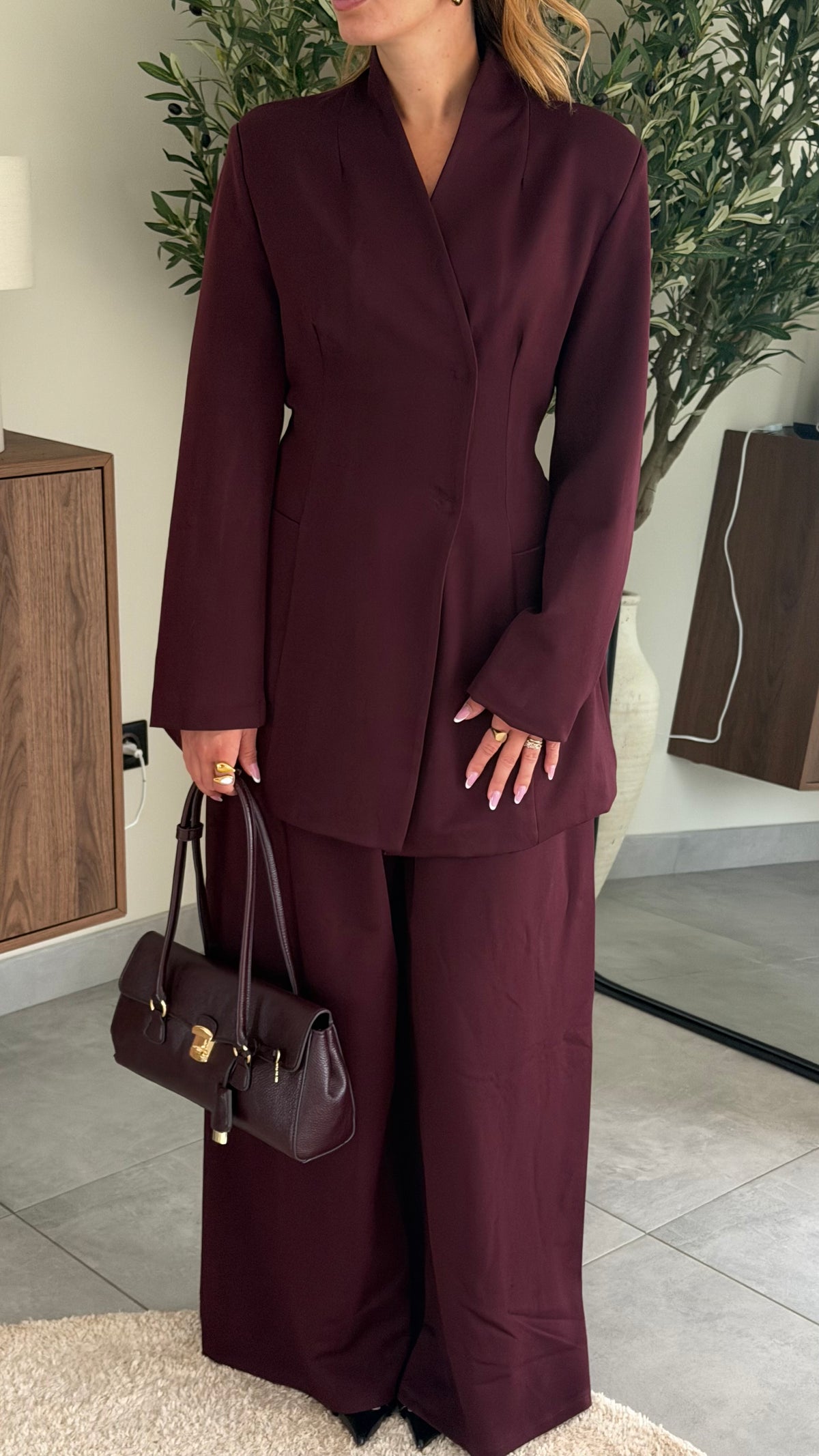 Ensemble blazer Burgundy
