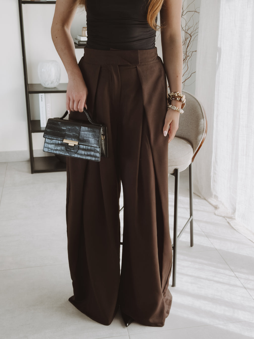 Pantalon ELYNE Chocolat