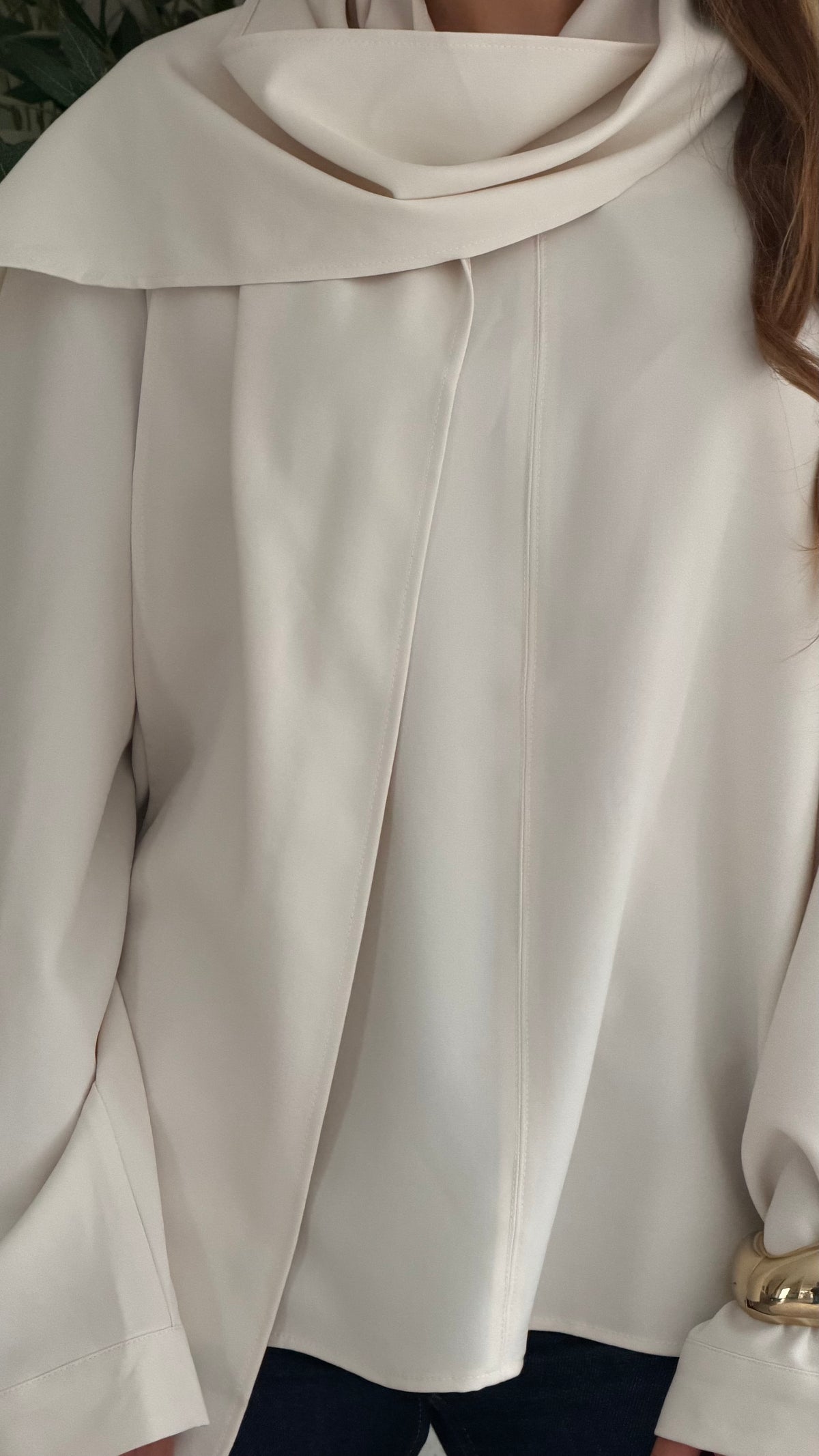 Blouse col drapé Éléna