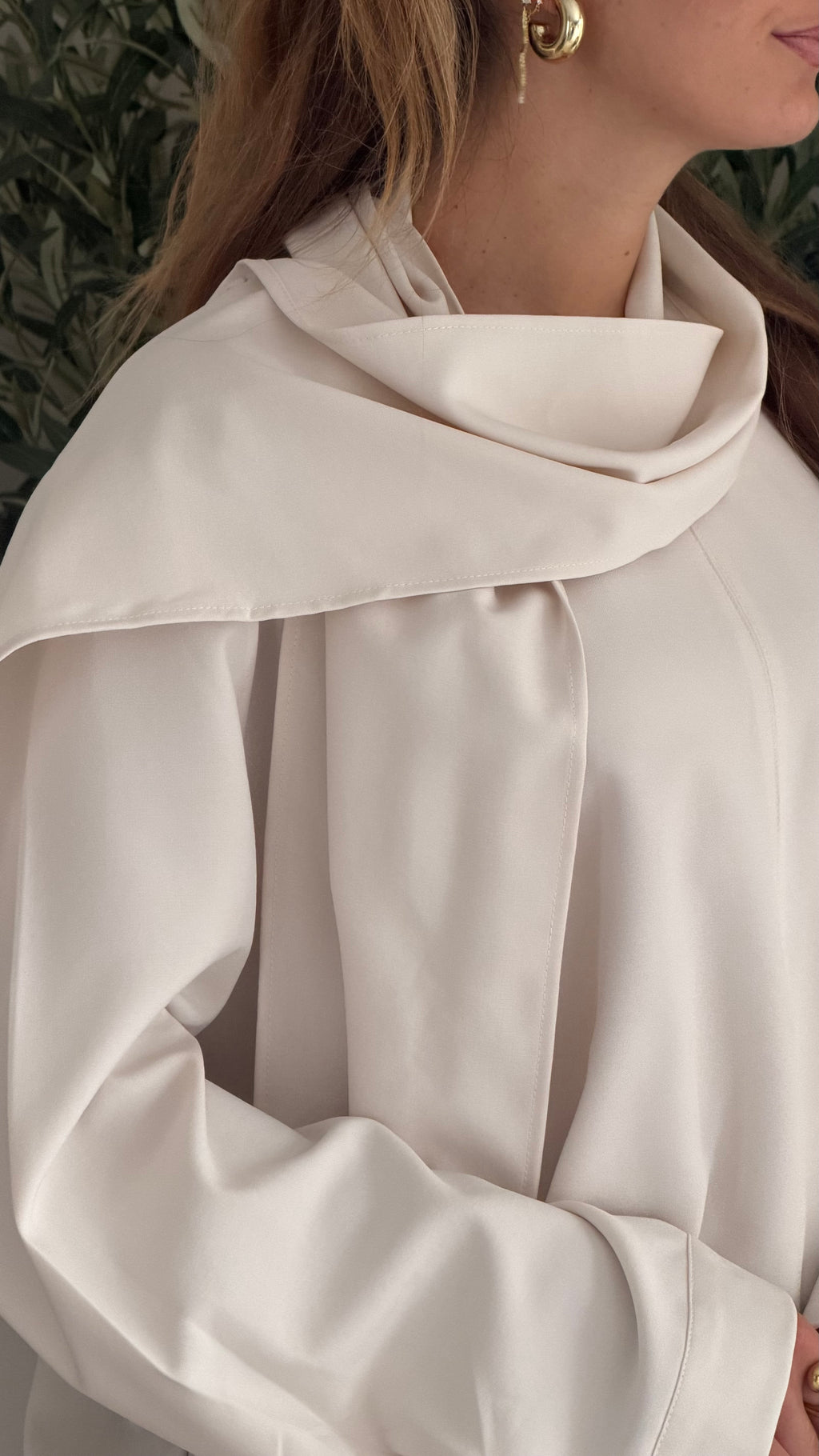 Blouse col drapé Éléna