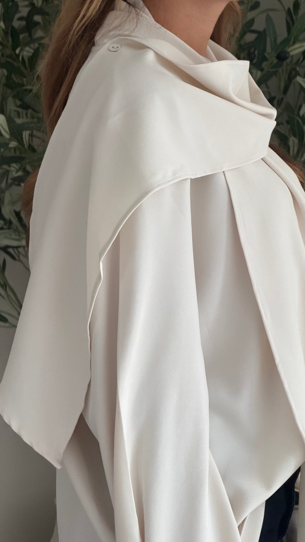 Blouse col drapé Éléna