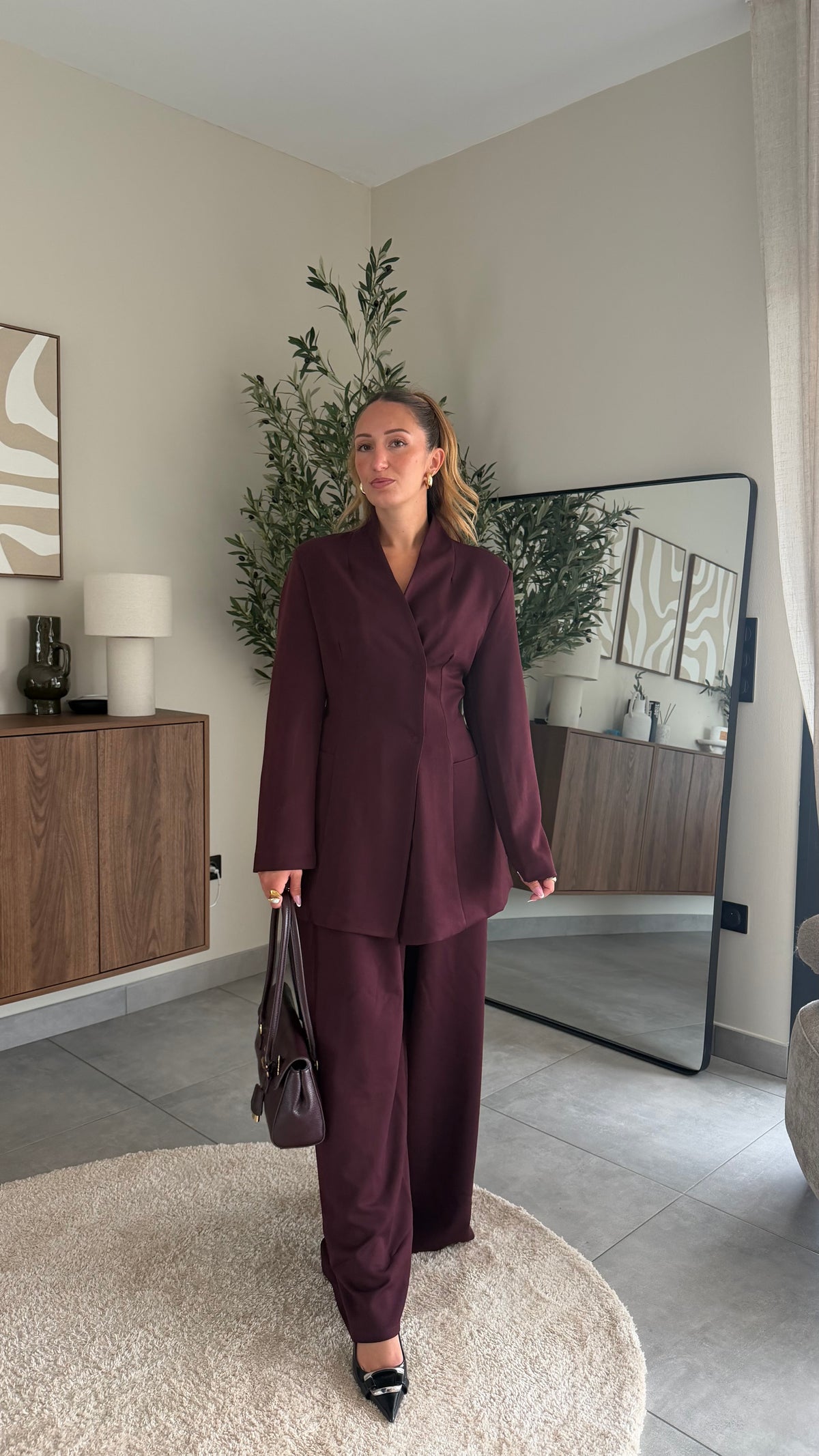 Ensemble blazer Burgundy