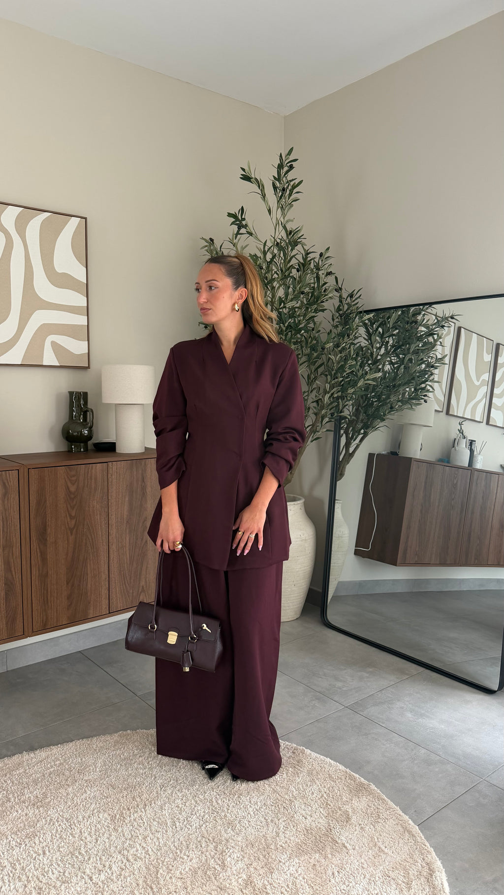 Ensemble blazer Burgundy