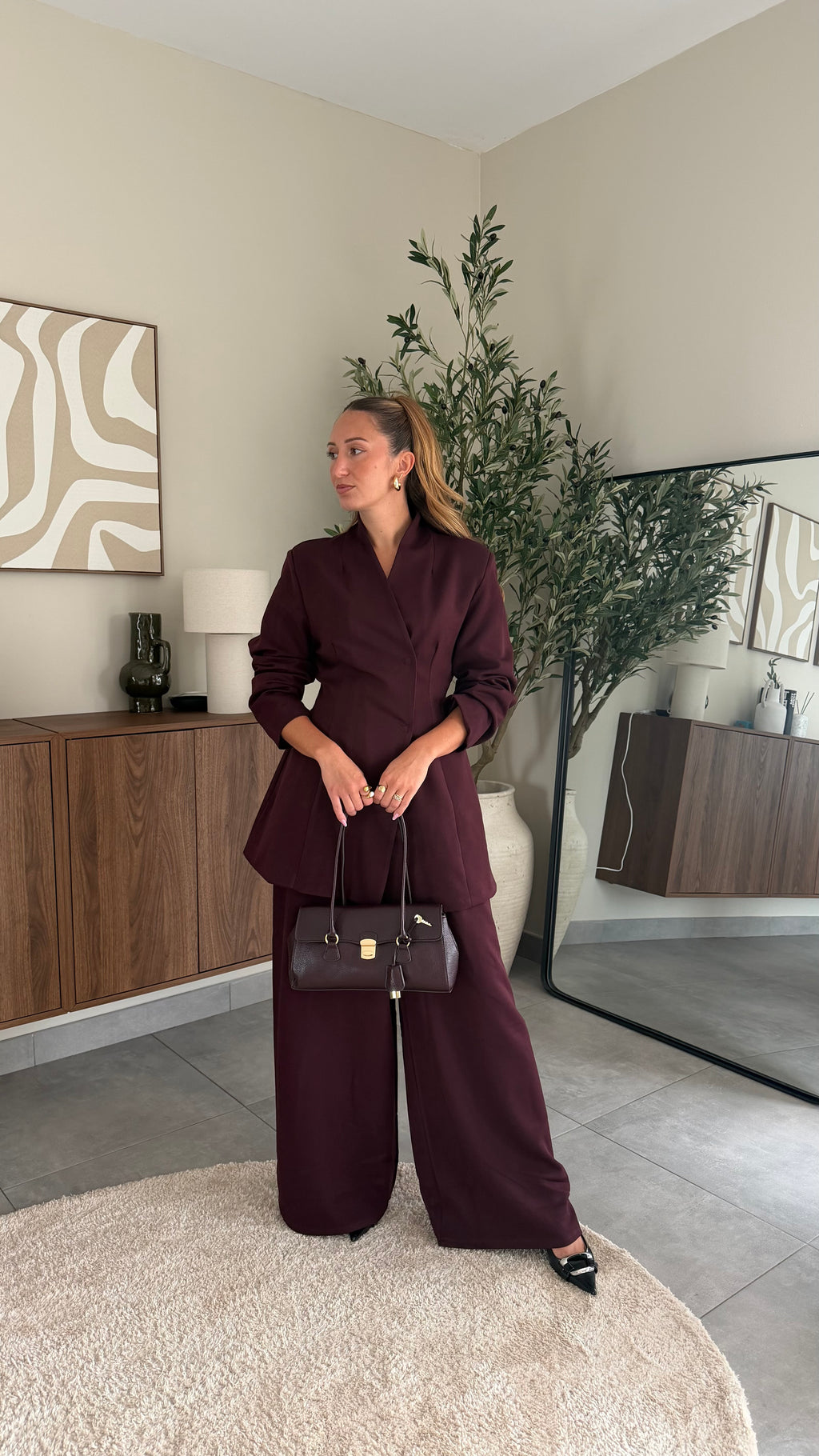 Ensemble blazer Burgundy