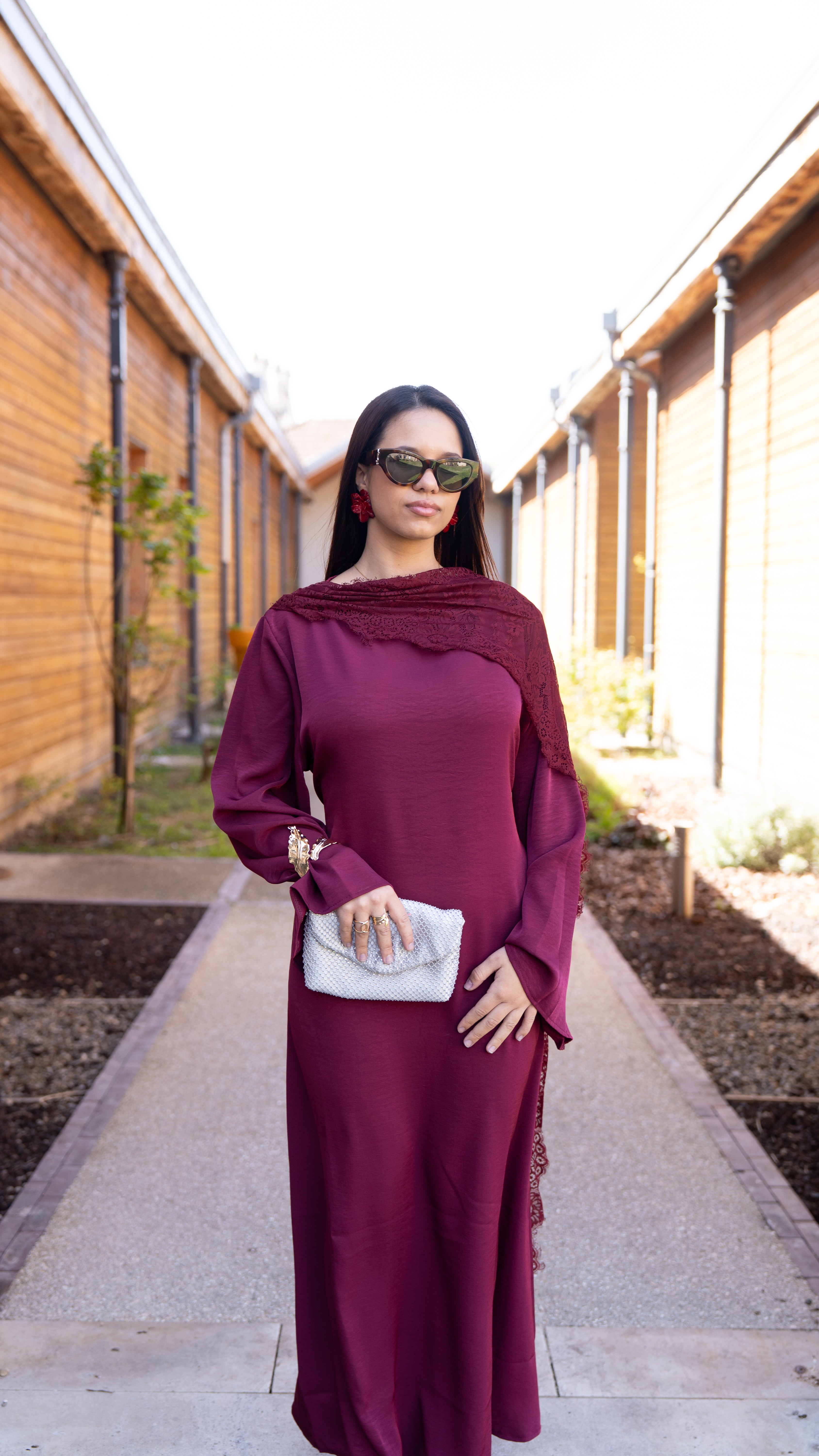 Robe SAFIYA Bordeaux