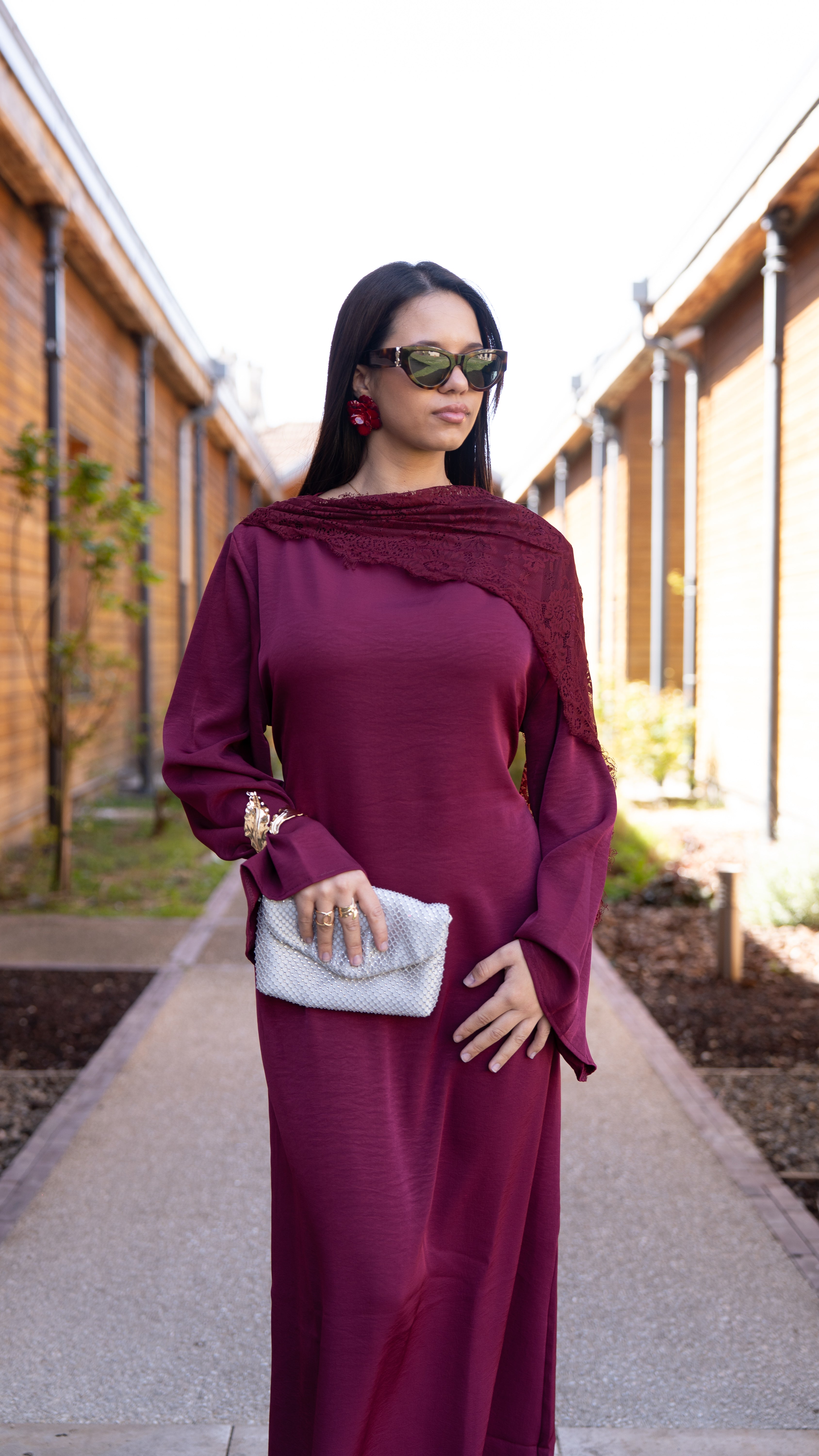 Robe SAFIYA Bordeaux