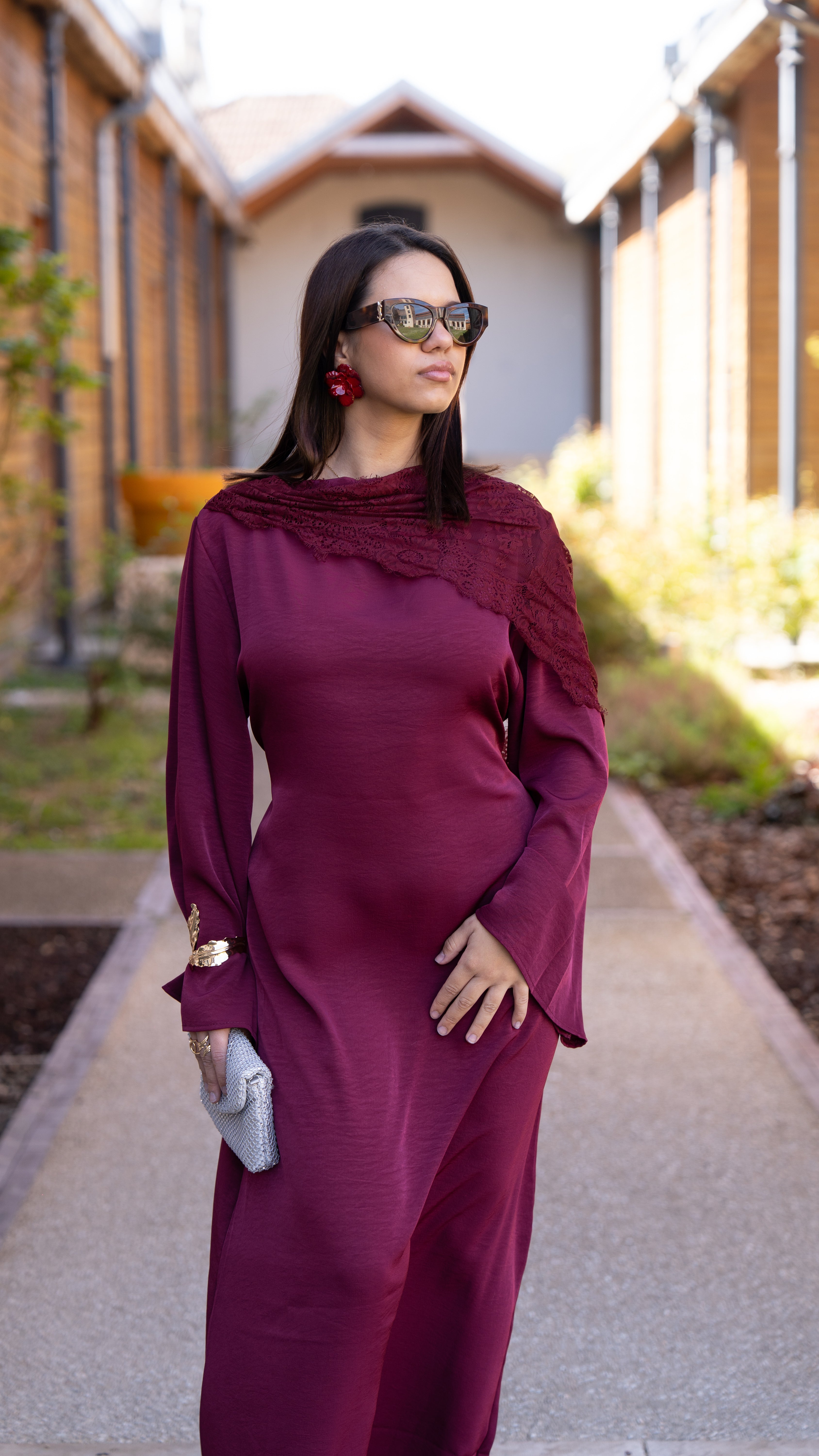 Robe SAFIYA Bordeaux