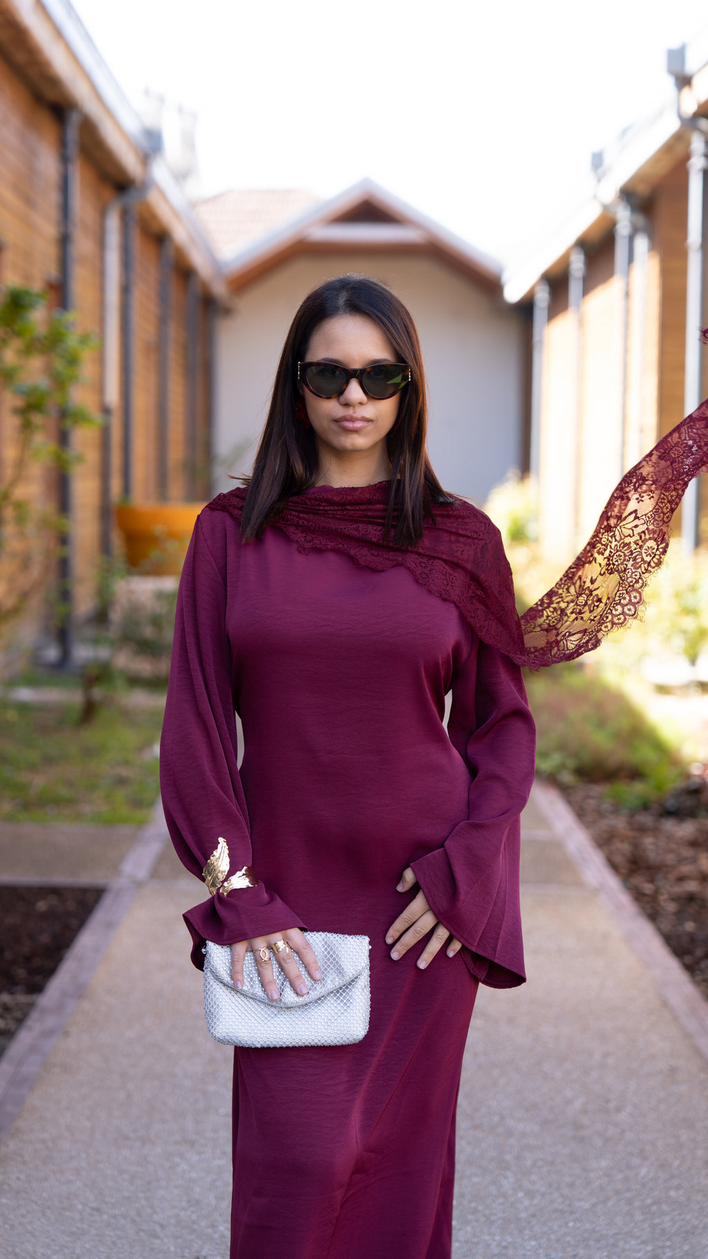 Robe SAFIYA Bordeaux