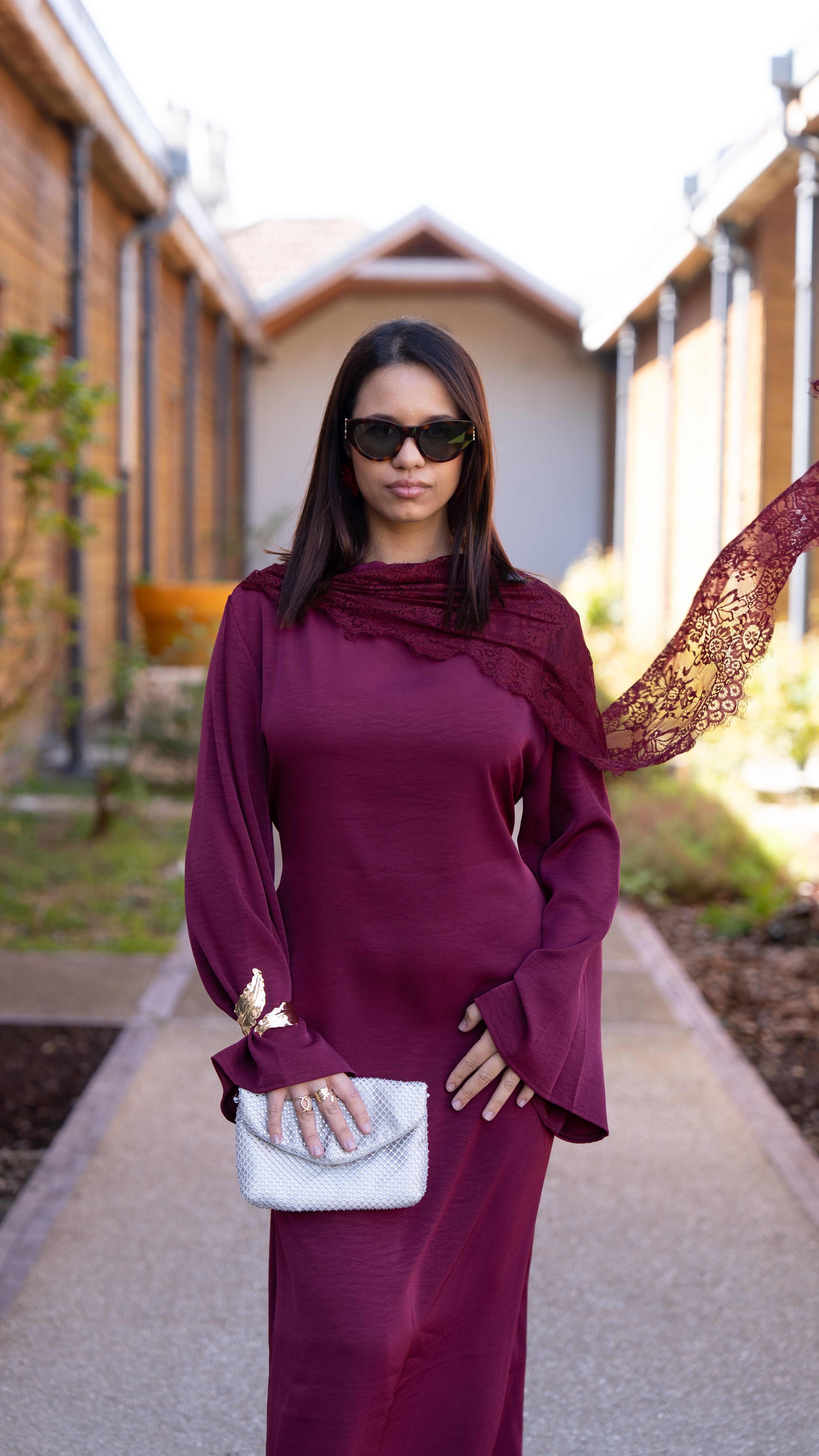 Robe SAFIYA Bordeaux