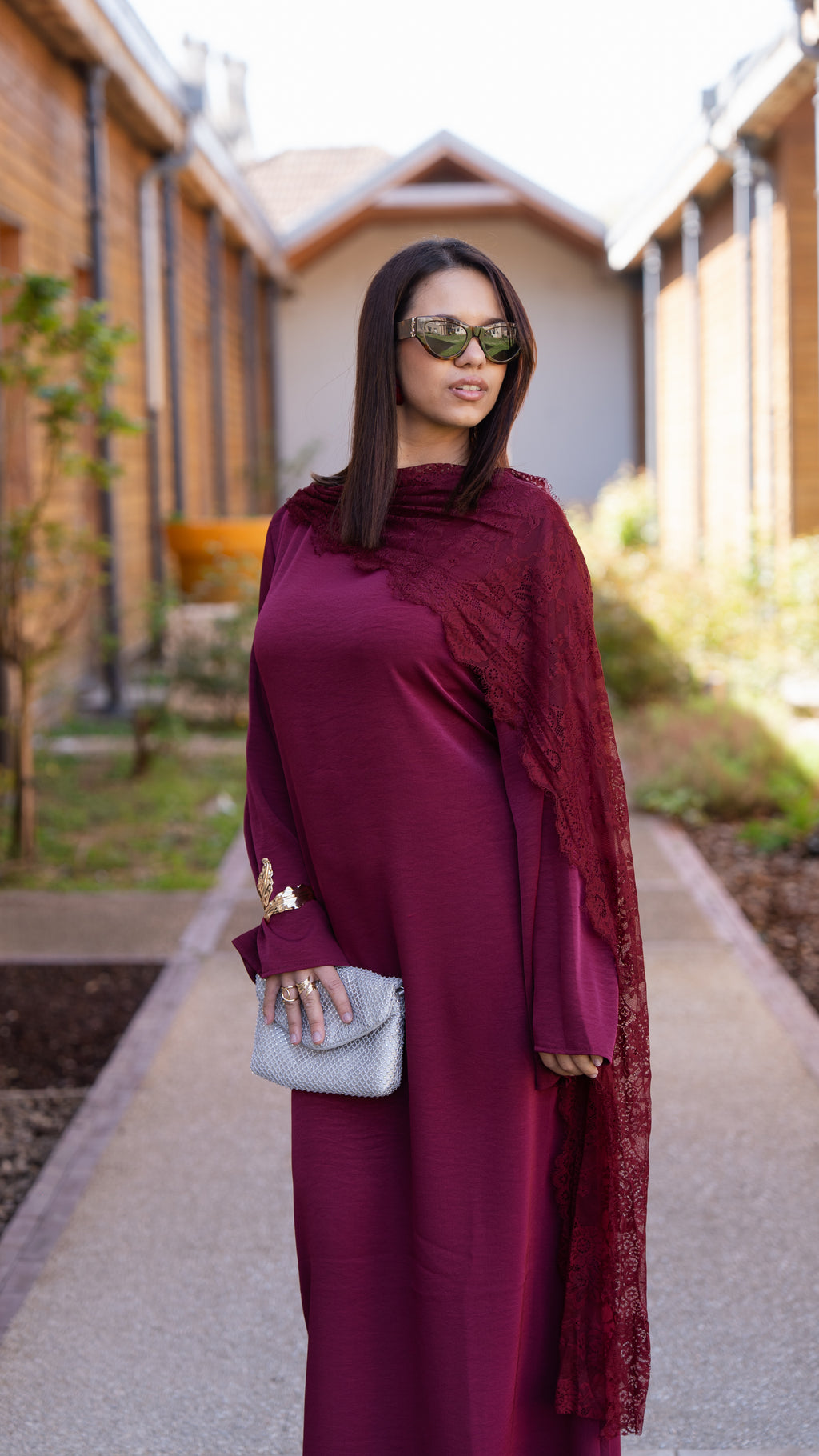 Robe SAFIYA Bordeaux
