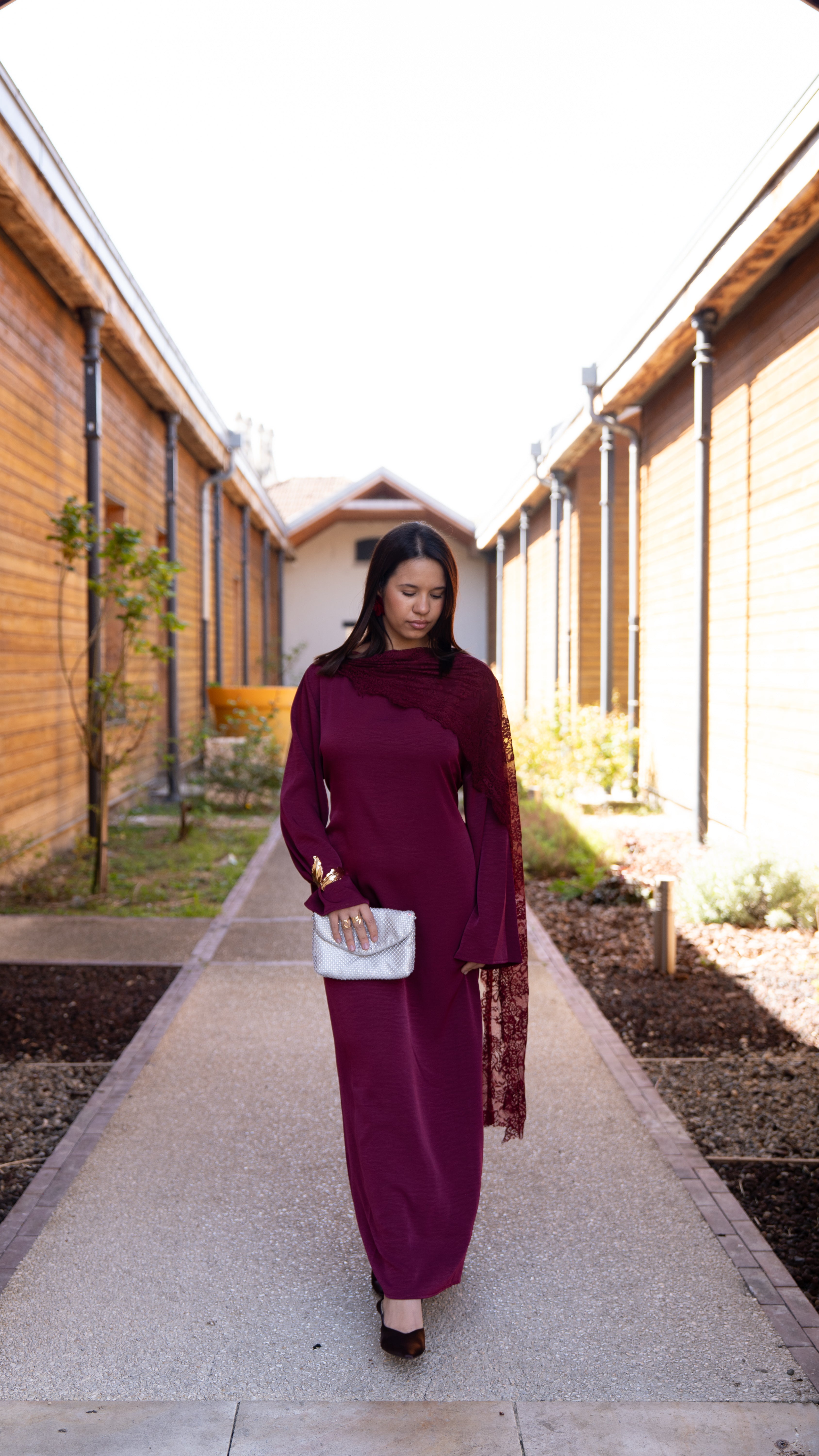 Robe SAFIYA Bordeaux