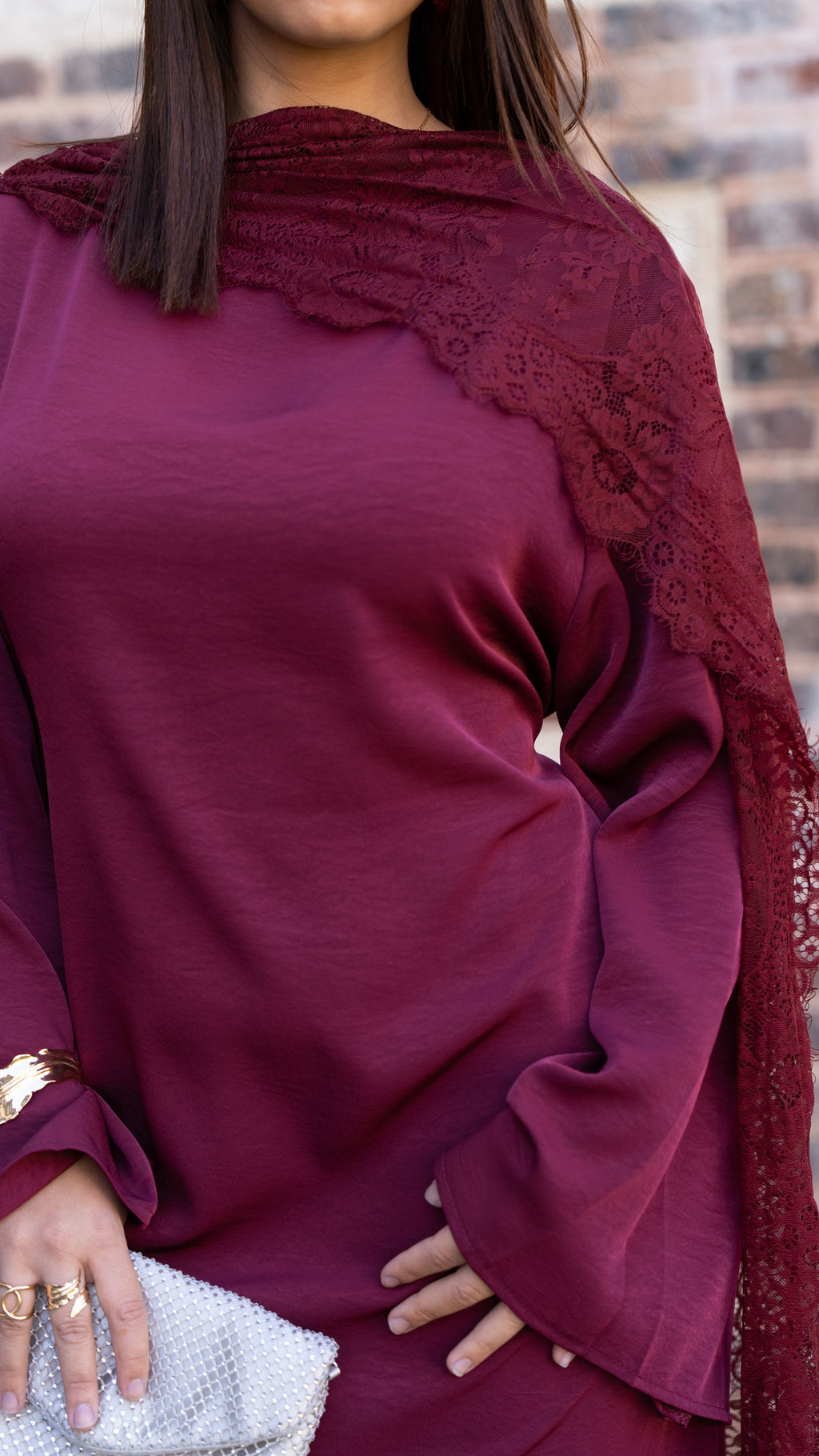 Robe SAFIYA Bordeaux