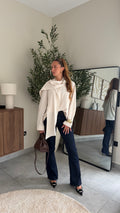 Blouse col drapé Éléna
