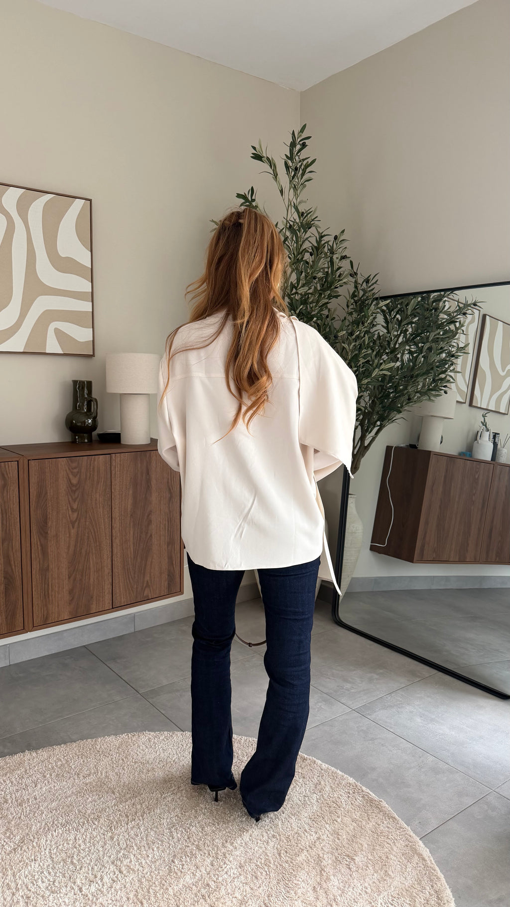 Blouse col drapé Éléna