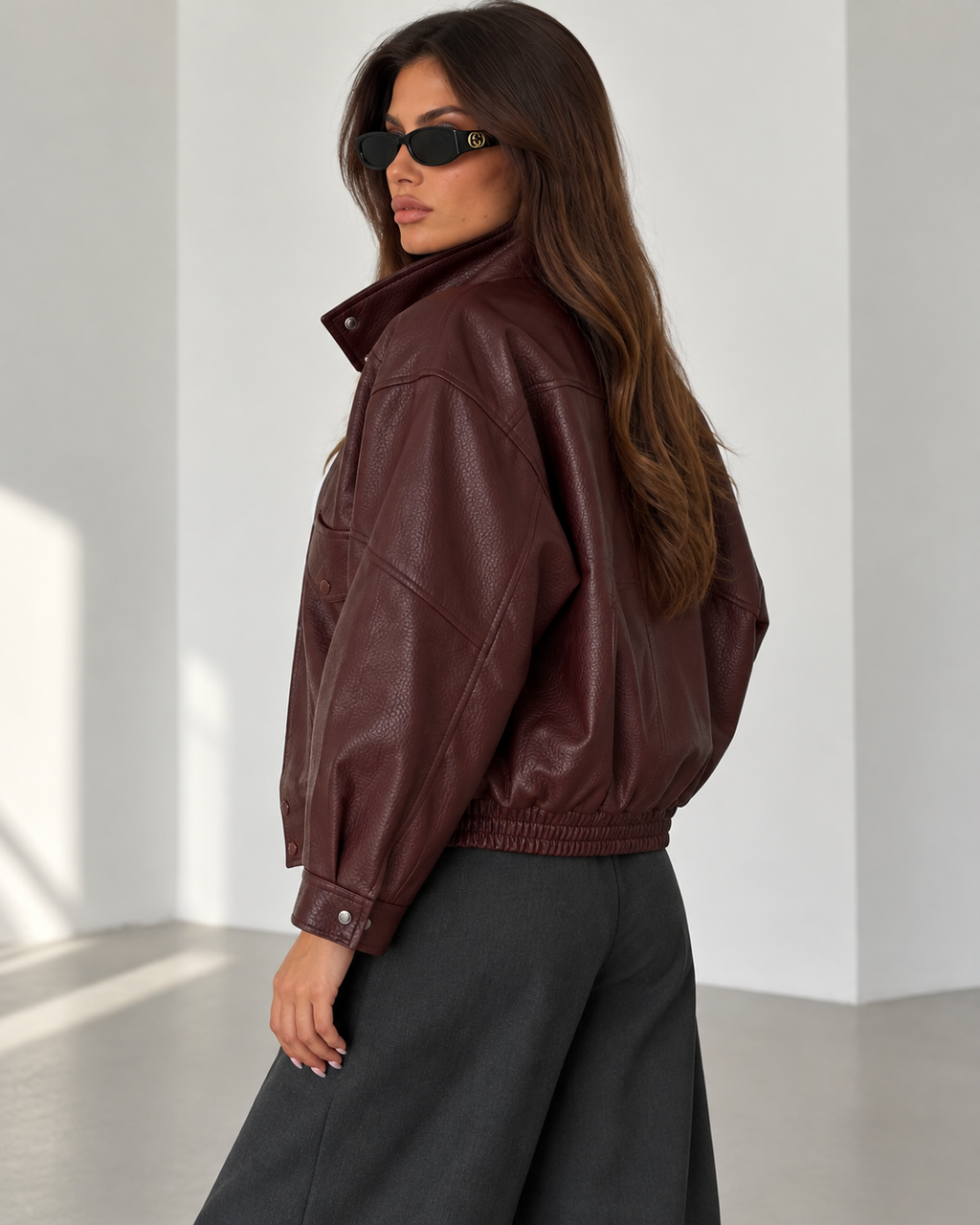 Veste Romy — Burgundy Brown