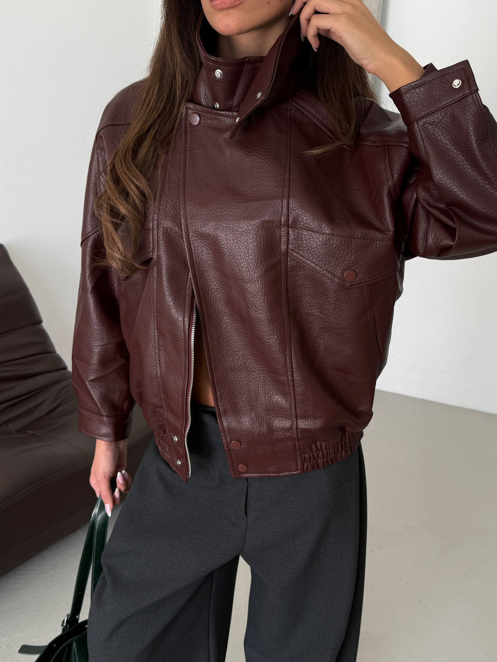Veste Romy — Burgundy Brown