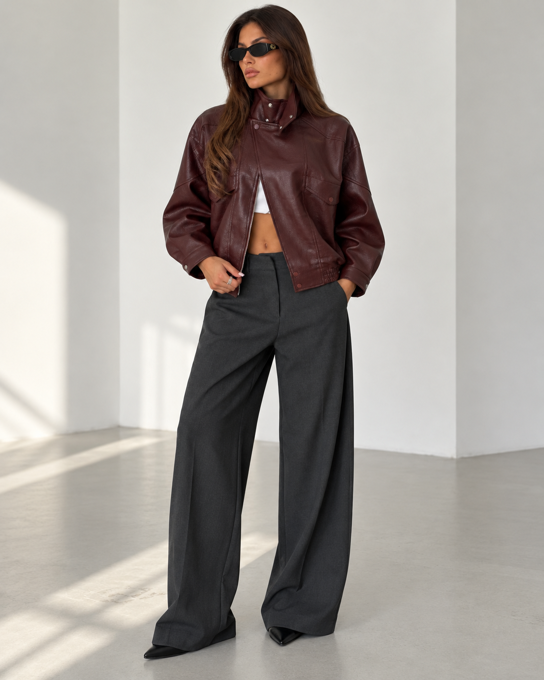 Veste Romy — Burgundy Brown